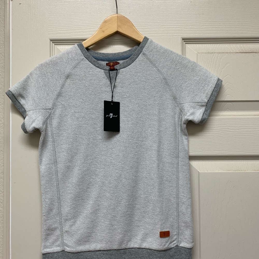7 For all Mankind 7- Boys short sleeve sweatshirt